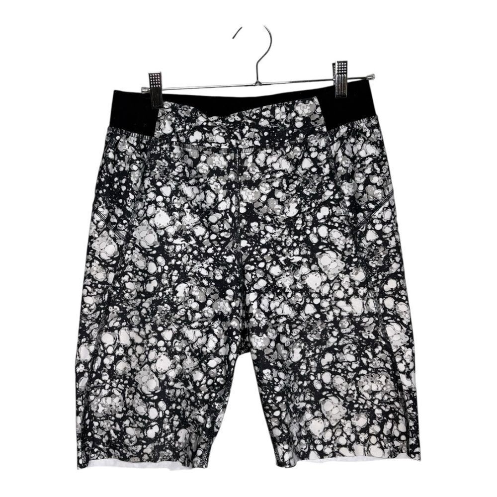 Cycle house By Marika black & white biker Bermuda spandex shorts size XL